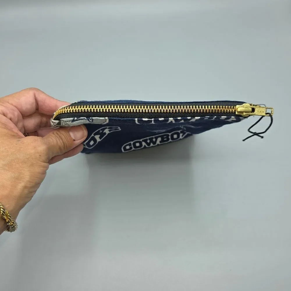 Dallas Cowboys Handmade Pouch With Zipper And John 3:16 Bible Verse